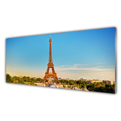 Üvegkép Eiffel-torony Párizs Város