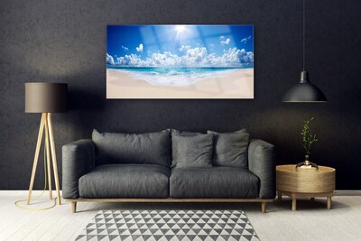 Üvegfotó Sun Beach Sea Landscape