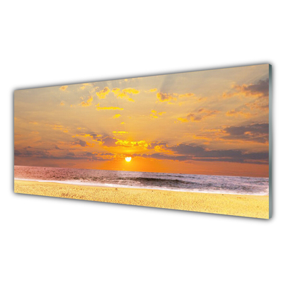 Üvegkép Sea Beach Sun Landscape