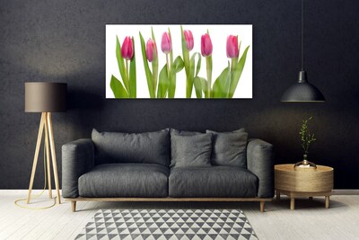 Üvegkép Tulipán virágok Plant