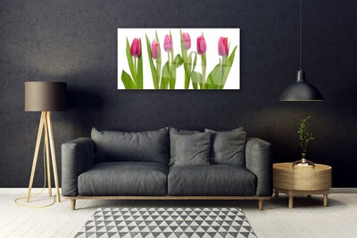 Üvegkép Tulipán virágok Plant