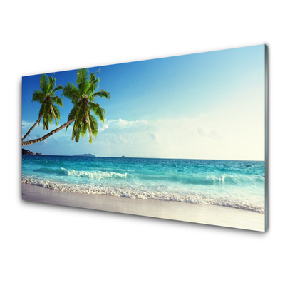 Üvegkép Seaside Palm Beach Landscape