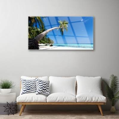 Üvegkép falra Palm Beach Sea Landscape