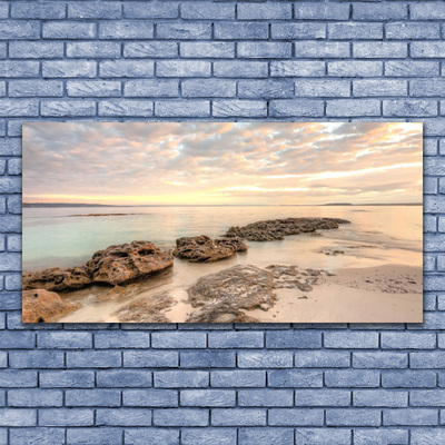 Fali üvegkép Sea Beach Landscape