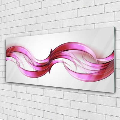 Fali üvegkép Waves Art absztrakt művészet