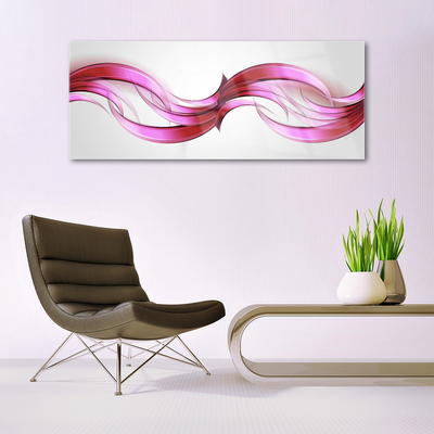 Fali üvegkép Waves Art absztrakt művészet