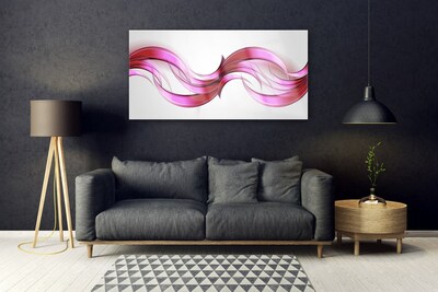 Fali üvegkép Waves Art absztrakt művészet