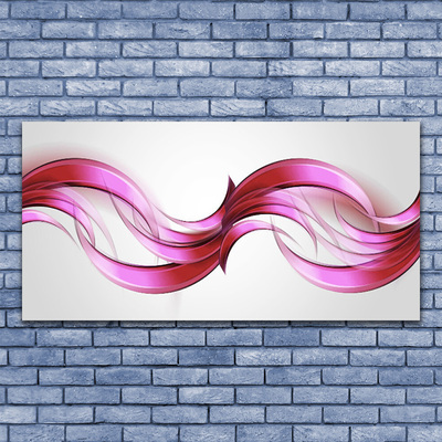 Fali üvegkép Waves Art absztrakt művészet