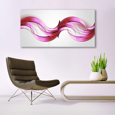 Fali üvegkép Waves Art absztrakt művészet