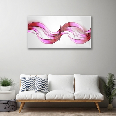 Fali üvegkép Waves Art absztrakt művészet