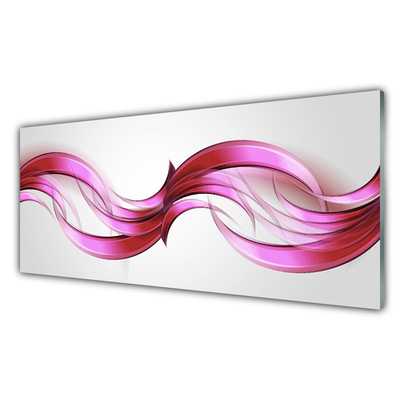 Fali üvegkép Waves Art absztrakt művészet