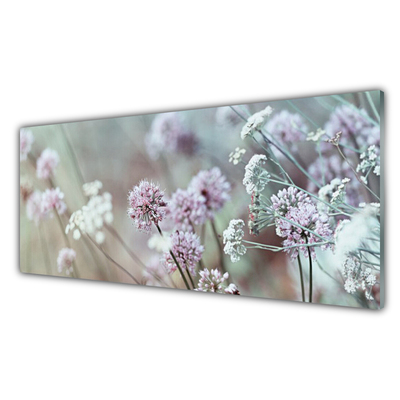 Fali üvegkép Virág Vadvirágok Mező Természet