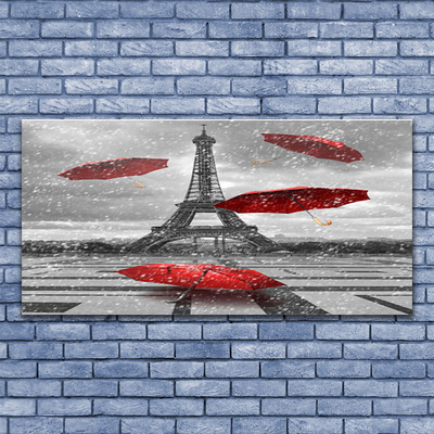 Fali üvegkép Párizsi Eiffel-torony Umbrella