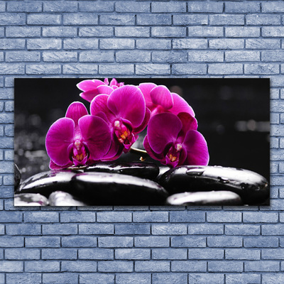 Üvegkép Zen kövek Orchid Spa