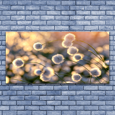 Fali üvegkép Virág növény természet
