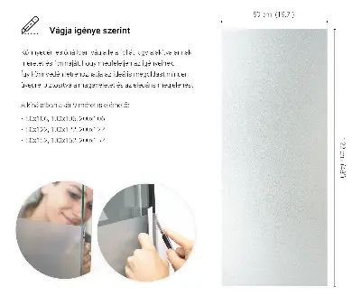 Fényáteresztő ablakfólia fényáteresztő kivitelben