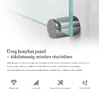Konyhai panel Átlátszó