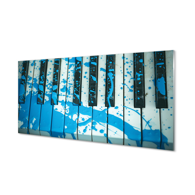 Konyhai üveg panel zongora festék