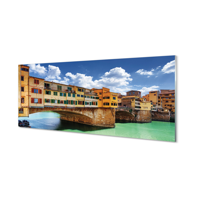 Konyhai üveg panel Olaszország River Bridges épületek