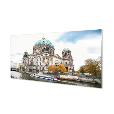Konyhai üveg panel Németország Berlin Cathedral River