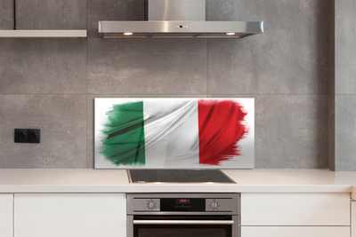 Konyhai üveg panel flag olaszország