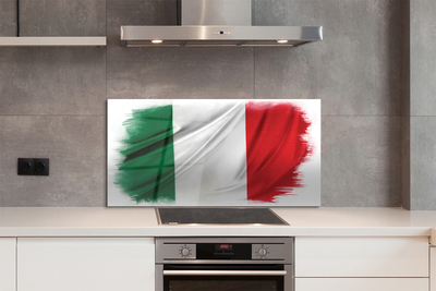 Konyhai üveg panel flag olaszország