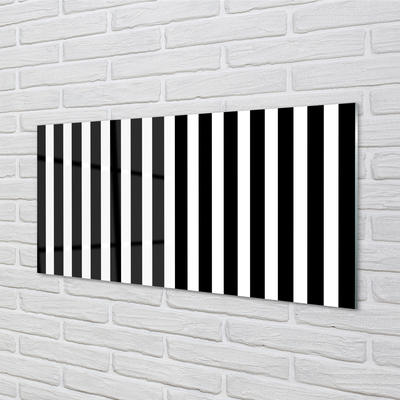 Konyhai üveg panel Geometriai zebra csíkos