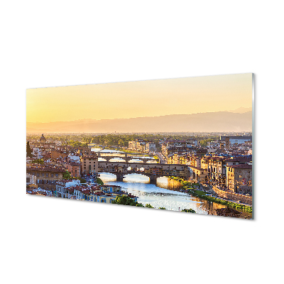 Konyhai üveg panel Olaszország Sunrise panoráma