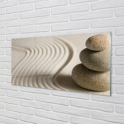 Konyhai üveg panel Sand kő struktúra