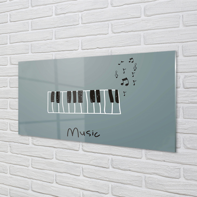 Konyhai üveg panel zongora jegyzetek