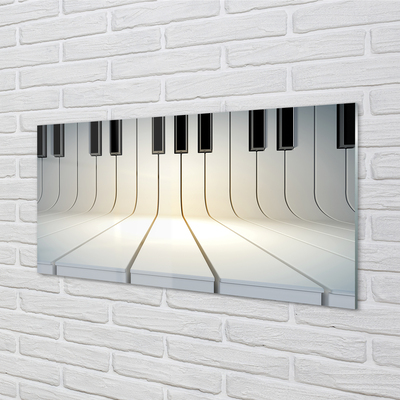 Konyhai üveg panel zongora billentyűk