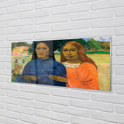 Konyhai üveg panel Art portré női