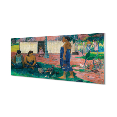 Konyhai üveg panel African Art Village