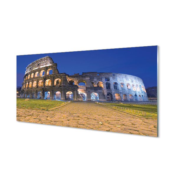 Konyhai üveg panel Sunset Róma Colosseum