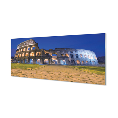 Konyhai üveg panel Sunset Róma Colosseum