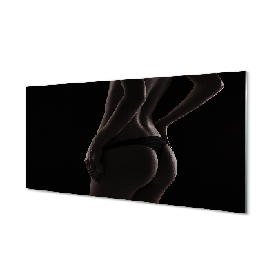 Konyhai üveg panel női test