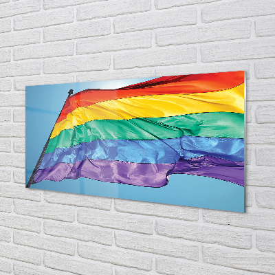 Konyhai üveg panel színes zászló
