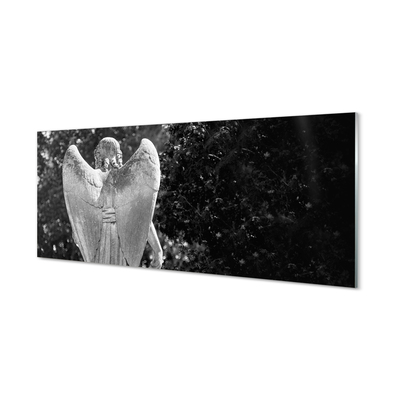 Konyhai üveg panel Angyal szárnyak fa