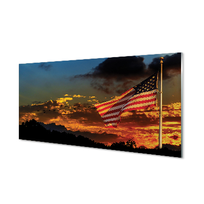 Konyhai üveg panel Flag Egyesült Államok