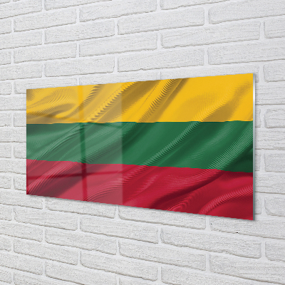 Konyhai üveg panel a Litvánia lobogója