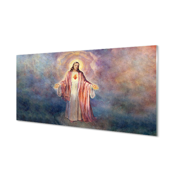 Konyhai üveg panel Jézus