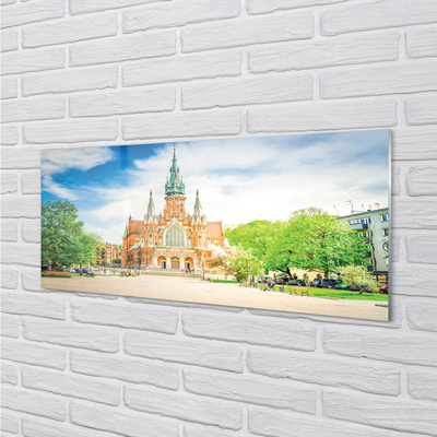 Konyhai üveg panel Krakow Cathedral