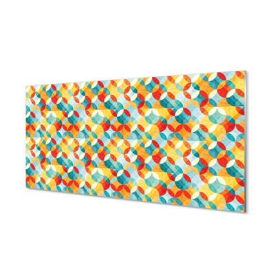 Konyhai üveg panel színes minták