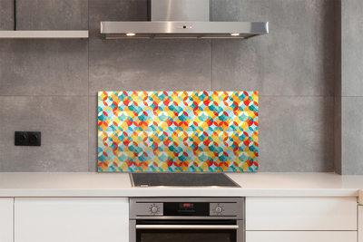 Konyhai üveg panel színes minták