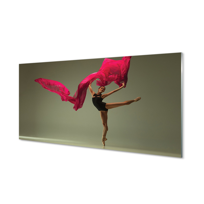Konyhai üveg panel Balerina rózsaszín anyag