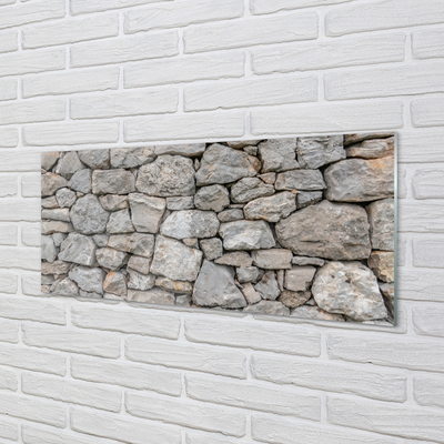 Konyhai üveg panel Stone wall fal