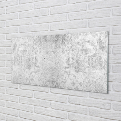 Konyhai üveg panel Kő konkrét minta