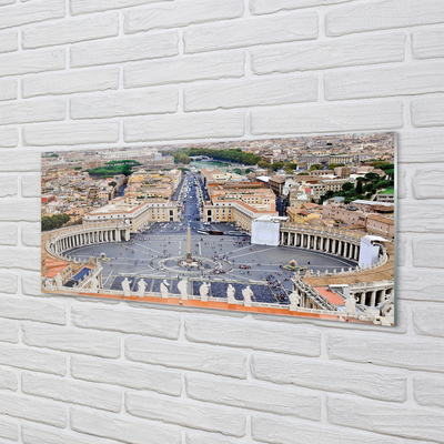 Konyhai üveg panel Róma Vatikán tér panoráma