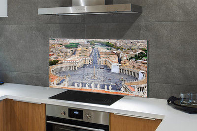 Konyhai üveg panel Róma Vatikán tér panoráma