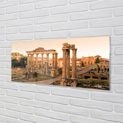 Konyhai üveg panel Róma Roman Forum napkelte
